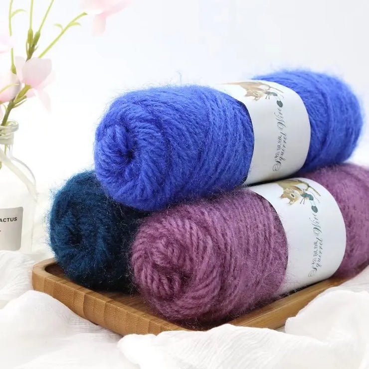 Soft Long Squirrel Cashmere Yarn Fine Worsted Hand Knitting Yarn 75g