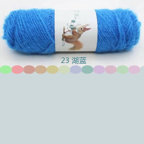 Soft Long Squirrel Cashmere Yarn Fine Worsted Hand Knitting Yarn 75g