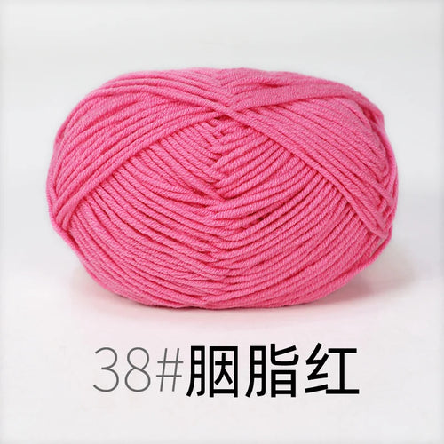 50g Milk Cotton Yarn Knitting Wool for Hand Knitting Crochet Yarn Baby