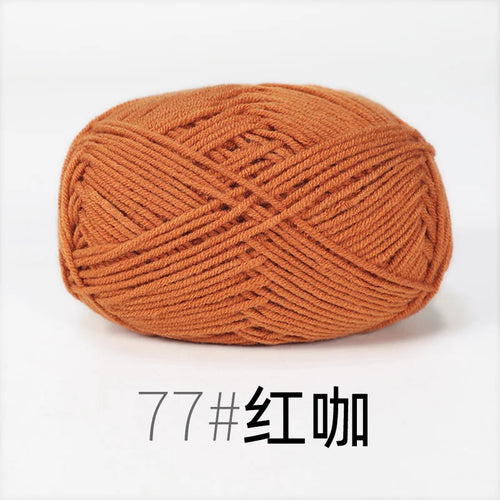 50g Milk Cotton Yarn Knitting Wool for Hand Knitting Crochet Yarn Baby