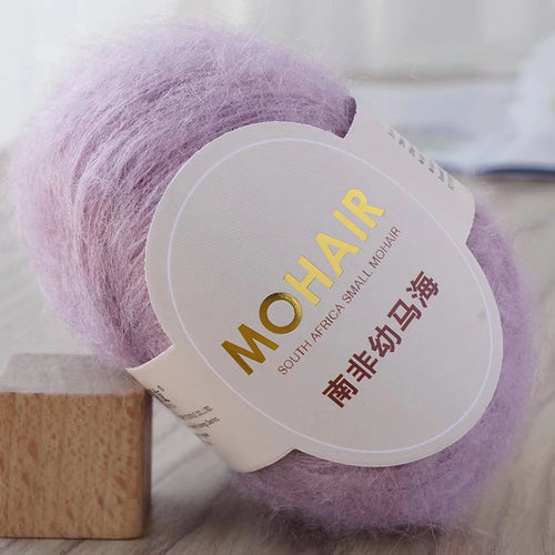 25g/Roll Mohair Yarn Extra Soft Warm Baby Wool Crochet Yarn For Hand