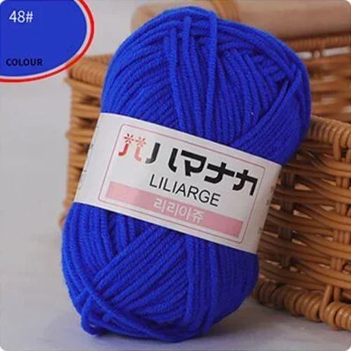 25g/pc Milk Cotton Yarn Soft Warm Lanas for Hand Knitting and Crochet