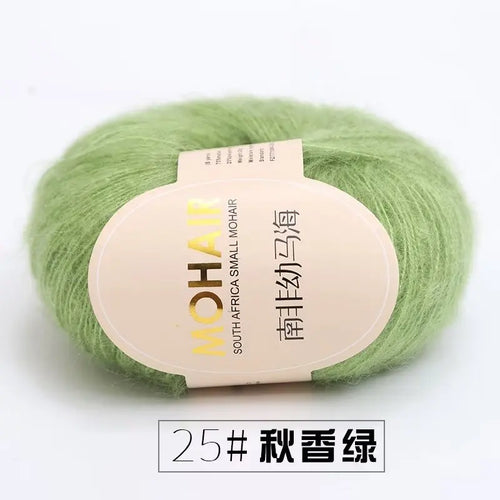 25g Mohair Yarn Extra Soft Warm Baby Wool Crochet Yarn for Hand