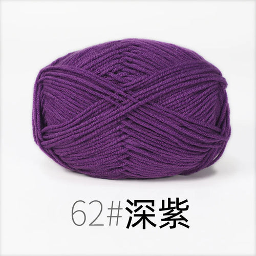 50g Milk Cotton Yarn Knitting Wool for Hand Knitting Crochet Yarn Baby