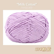 50g/Pc Milk Cotton Soft Warm Yarn Knitting Yarn for Hand Knitting Baby