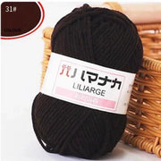 25g/pc Milk Cotton Yarn Soft Warm Lanas for Hand Knitting and Crochet