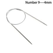 80cm Circular Household Stainless Steel DIY Crafts Knitting Needles