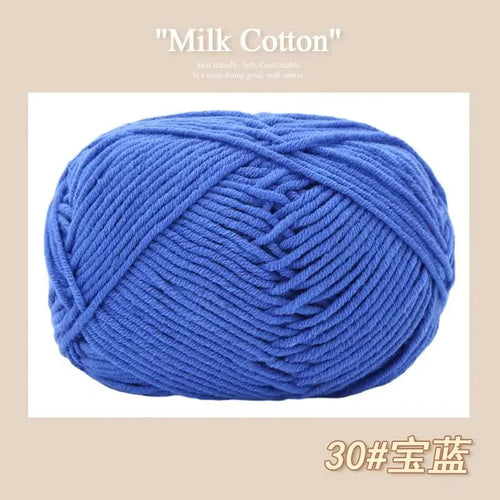 50g/Pc Milk Cotton Soft Warm Yarn Knitting Yarn for Hand Knitting Baby