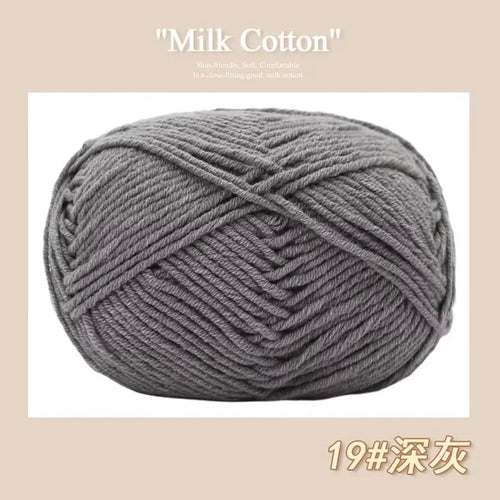 50g/Pc Milk Cotton Soft Warm Yarn Knitting Yarn for Hand Knitting Baby