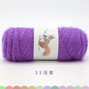 Soft Long Squirrel Cashmere Yarn Fine Worsted Hand Knitting Yarn 75g