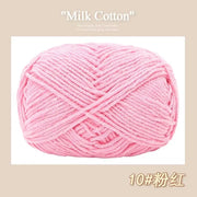 50g/Pc Milk Cotton Soft Warm Yarn Knitting Yarn for Hand Knitting Baby