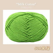 50g/Pc Milk Cotton Soft Warm Yarn Knitting Yarn for Hand Knitting Baby