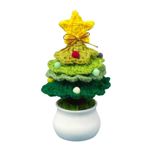 Diy Holiday Decor Kit Handmade Crochet Christmas Tree Ornaments for