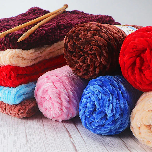 95g/Roll Chenille Yarn for DIY Crochet Chenille Wool Crochet Supplies