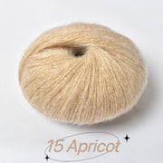 1Pc 25g Crochet Sequin Mohair Yarn Soft Warm Baby Wool Yarn DIY