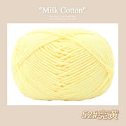 50g/Pc Milk Cotton Soft Warm Yarn Knitting Yarn for Hand Knitting Baby