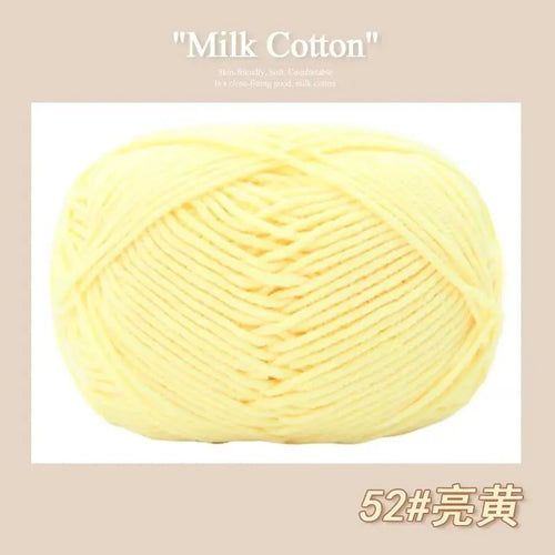 50g/Pc Milk Cotton Soft Warm Yarn Knitting Yarn for Hand Knitting Baby