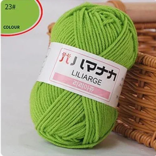 25g/pc Milk Cotton Yarn Soft Warm Lanas for Hand Knitting and Crochet