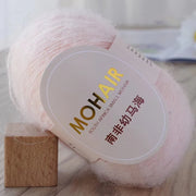 25g/Roll Mohair Yarn Extra Soft Warm Baby Wool Crochet Yarn For Hand