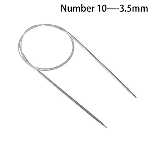 80cm Circular Household Stainless Steel DIY Crafts Knitting Needles