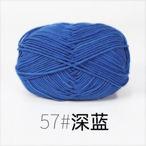 50g Milk Cotton Yarn Knitting Wool for Hand Knitting Crochet Yarn Baby