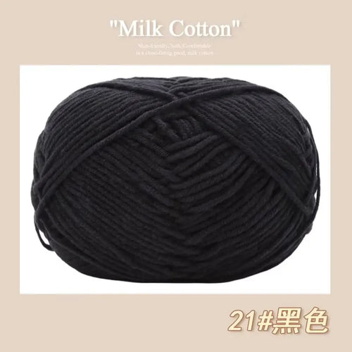 50g/Pc Milk Cotton Soft Warm Yarn Knitting Yarn for Hand Knitting Baby