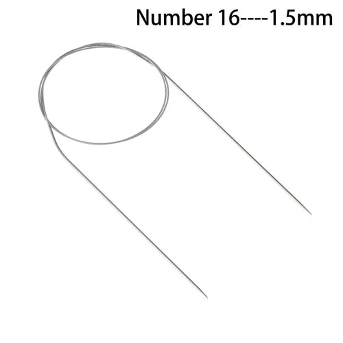 80cm Circular Household Stainless Steel DIY Crafts Knitting Needles