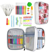 Crochet Hook Case Organizer with Zipper, Hair Scissors Bags,Portable