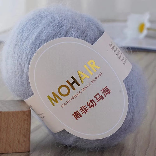 25g/Roll Mohair Yarn Extra Soft Warm Baby Wool Crochet Yarn For Hand