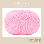 50g/Pc Milk Cotton Soft Warm Yarn Knitting Yarn for Hand Knitting Baby