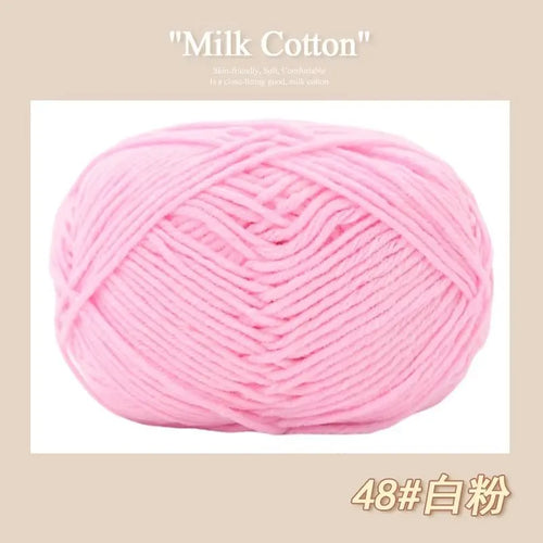 50g/Pc Milk Cotton Soft Warm Yarn Knitting Yarn for Hand Knitting Baby