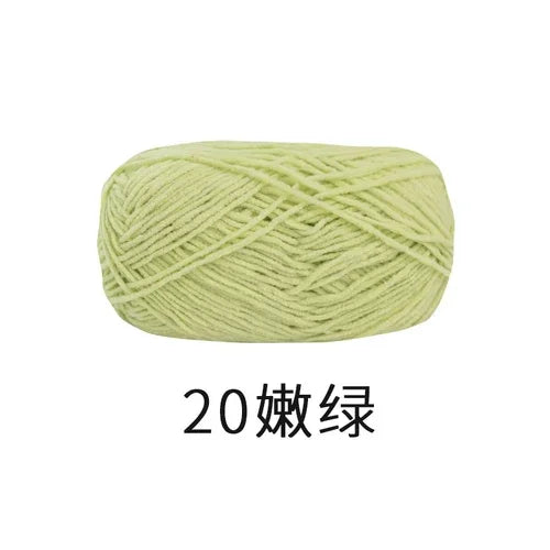 36 Colors 50g135M Chenille Polyester Yarn Handmade Crochet Doll Diy