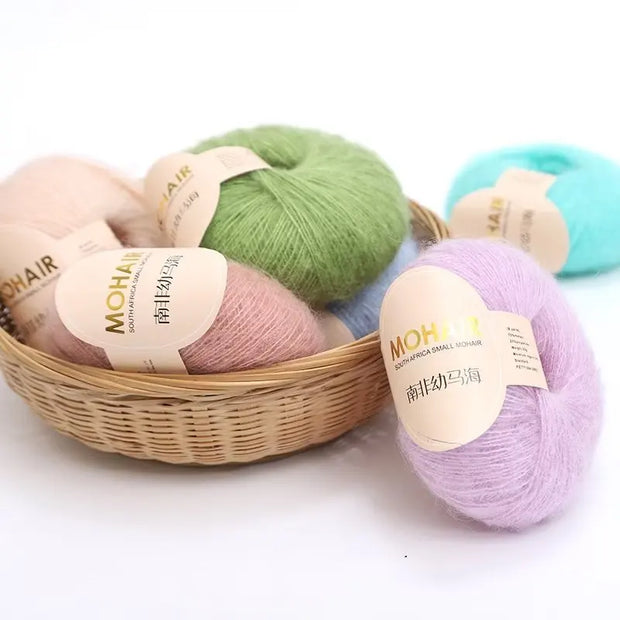 25g Mohair Yarn Extra Soft Warm Baby Wool Crochet Yarn for Hand