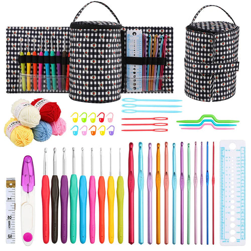 Crochet Hook Kit With Storage Bag Weaving Knitting Needles Set DIY