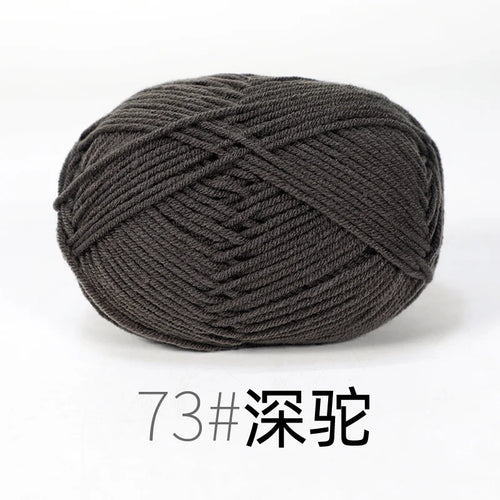 50g Milk Cotton Yarn Knitting Wool for Hand Knitting Crochet Yarn Baby