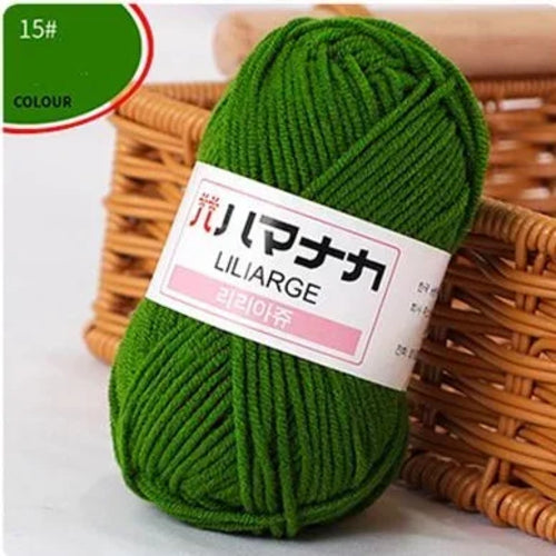 25g/pc Milk Cotton Yarn Soft Warm Lanas for Hand Knitting and Crochet