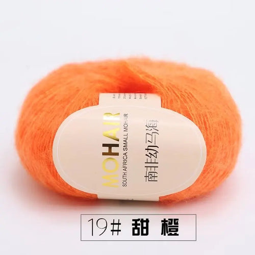 25g Mohair Yarn Extra Soft Warm Baby Wool Crochet Yarn for Hand