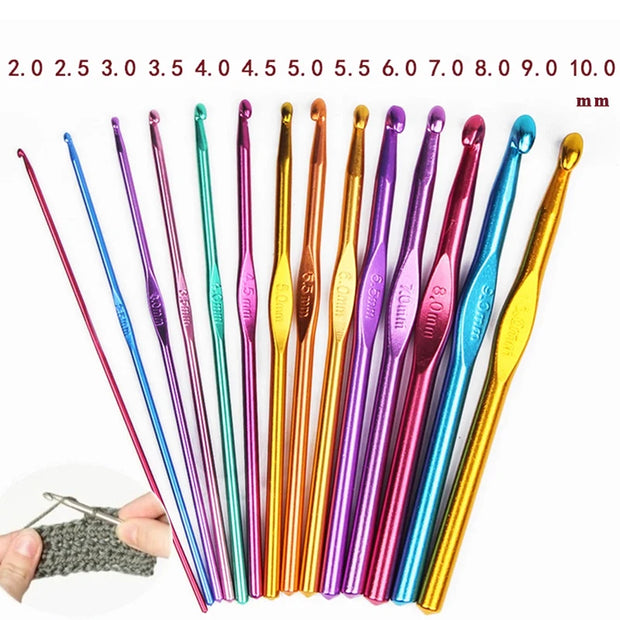 Knitting Crochet Hook Kit, Metal Crochet Set, Weave Sweater, DIY Hand