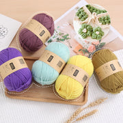 Eco-friendly Acrylic Medium Coarse Wool Ball For DIY Handicraft Woven