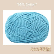 50g/Pc Milk Cotton Soft Warm Yarn Knitting Yarn for Hand Knitting Baby