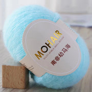 25g/Roll Mohair Yarn Extra Soft Warm Baby Wool Crochet Yarn For Hand