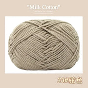 50g/Pc Milk Cotton Soft Warm Yarn Knitting Yarn for Hand Knitting Baby