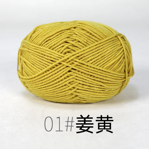 50g Milk Cotton Yarn Knitting Wool for Hand Knitting Crochet Yarn Baby