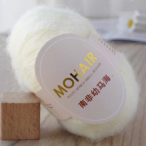 25g/Roll Mohair Yarn Extra Soft Warm Baby Wool Crochet Yarn For Hand