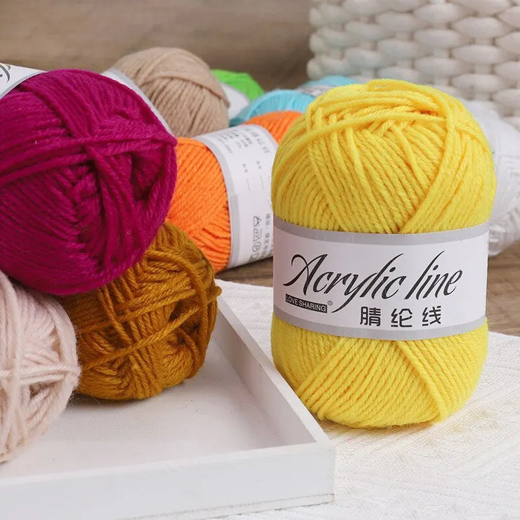 12pcs Multicolor Yarn Knitting Supplies , Crochet Craft For Crocheting