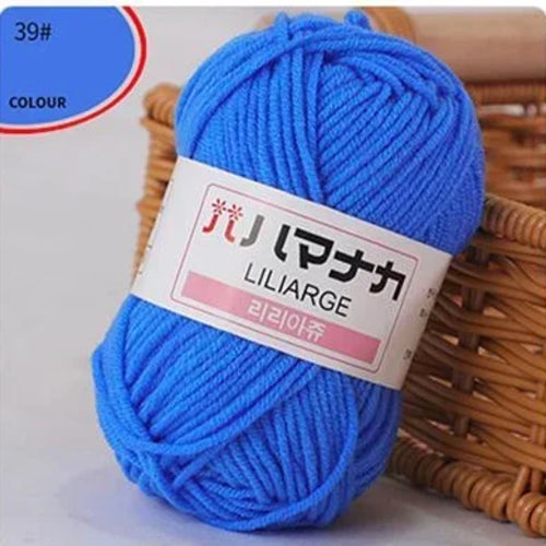 25g/pc Milk Cotton Yarn Soft Warm Lanas for Hand Knitting and Crochet