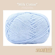 50g/Pc Milk Cotton Soft Warm Yarn Knitting Yarn for Hand Knitting Baby