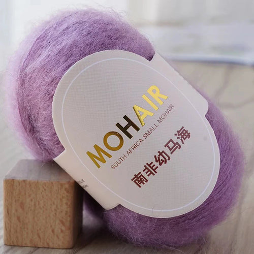 25g/Roll Mohair Yarn Extra Soft Warm Baby Wool Crochet Yarn For Hand