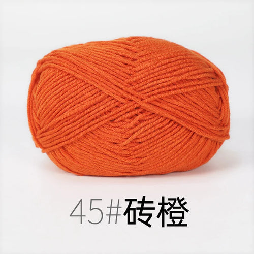 50g Milk Cotton Yarn Knitting Wool for Hand Knitting Crochet Yarn Baby