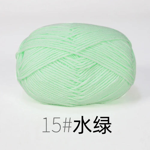 50g Milk Cotton Yarn Knitting Wool for Hand Knitting Crochet Yarn Baby